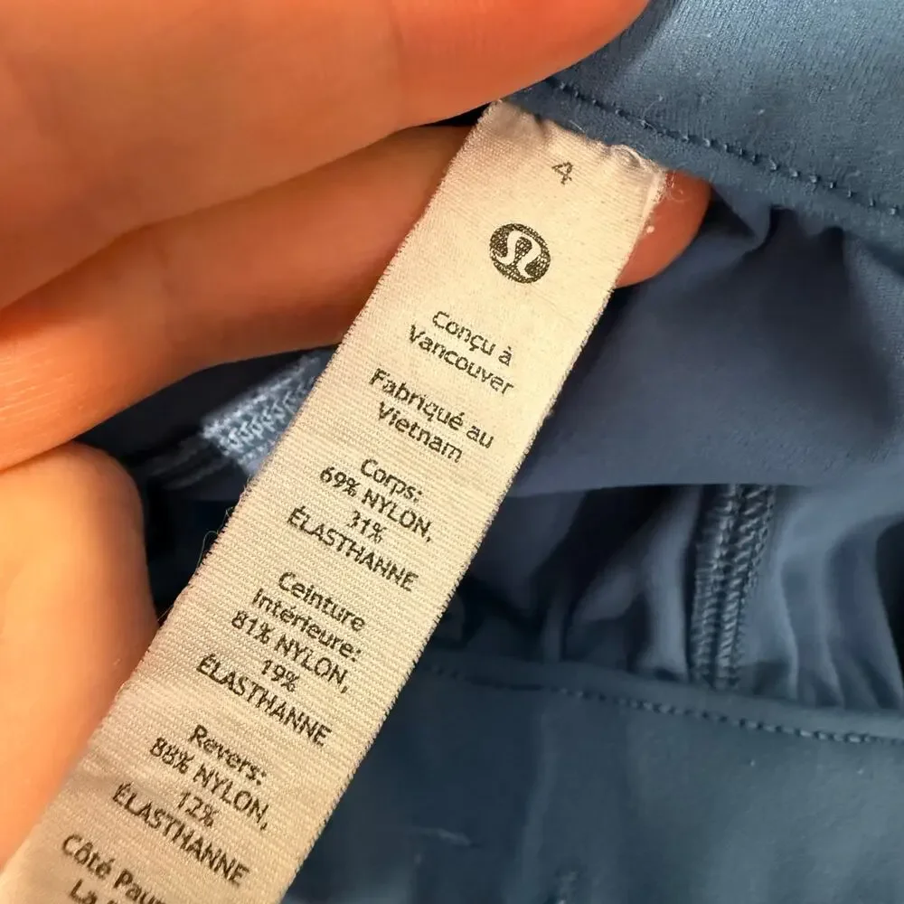 Lululemon Women's Stretch‎ High-Rise Jogger Pants Full Length Blue 4